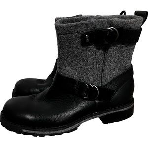 Woolrich Baltimore Leather Gray Wool Harness Chukka 9